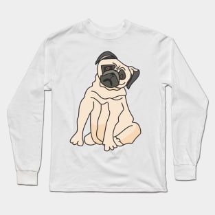 Pug artwork Long Sleeve T-Shirt